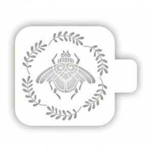 Трафарет Event Design МД9-19 с крылатым жуком, 9х9 см